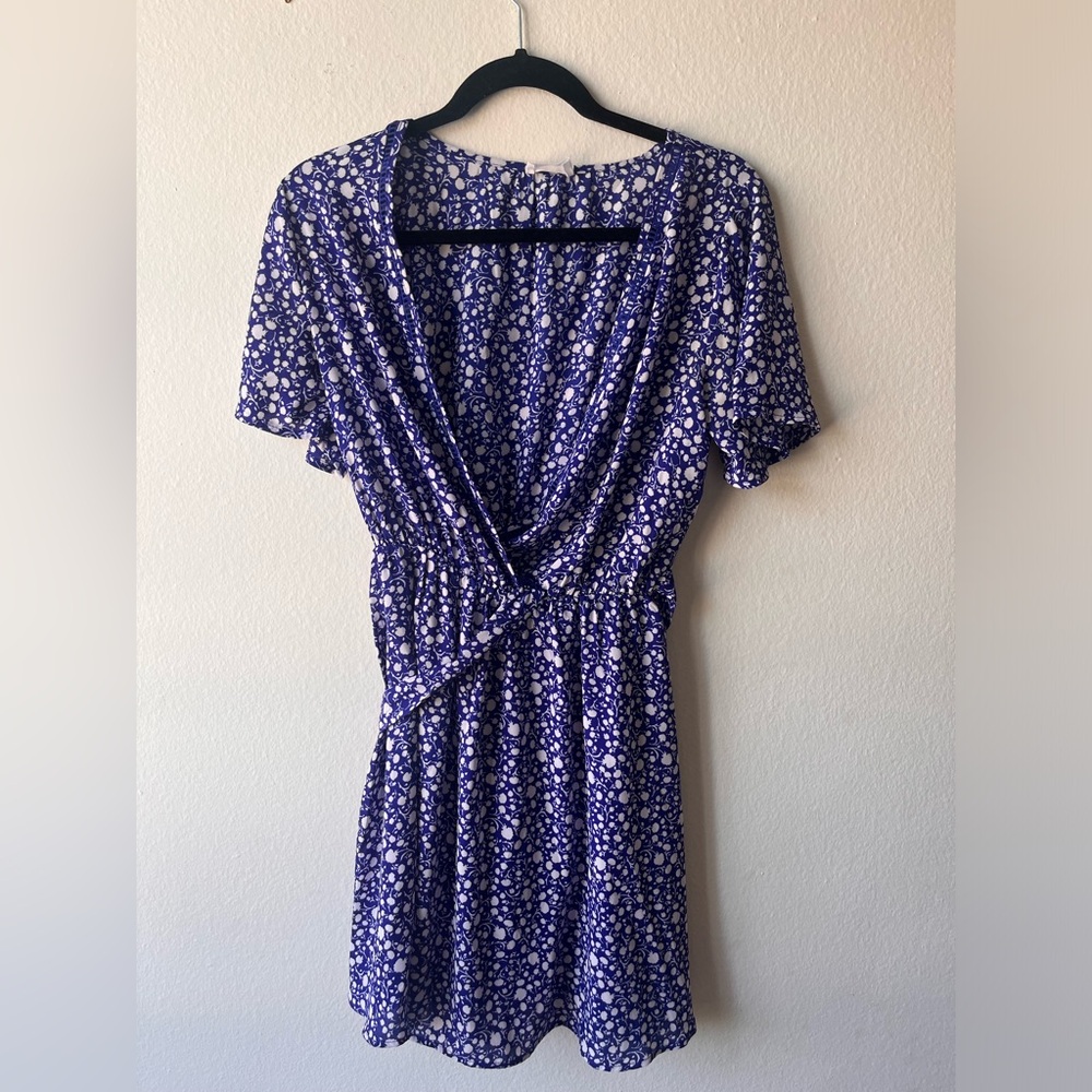 Sienna sky blue and white dress SIZE SMALL
